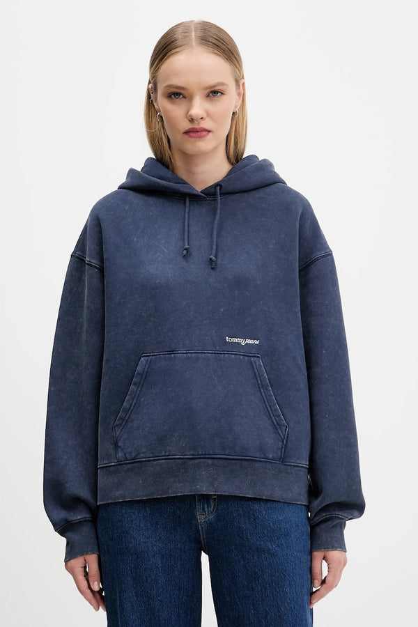 Tommy Hilfiger tamnoplava ženska dukserica s kapuljačom
