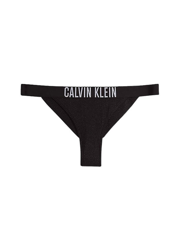 Calvin Klein crni ženski rebrasti bikini donji dio