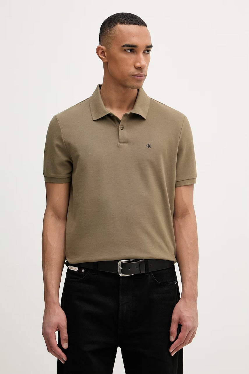 Calvin Klein kaki muška polo majica kratkih rukava