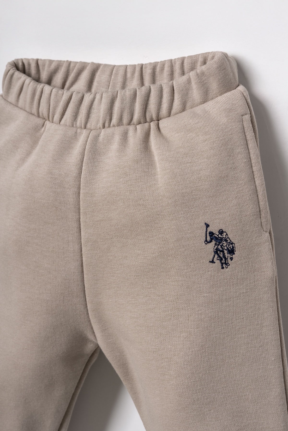 U.S. Polo Assn. bež trodijelni komplet s kapuljačom za bebe
