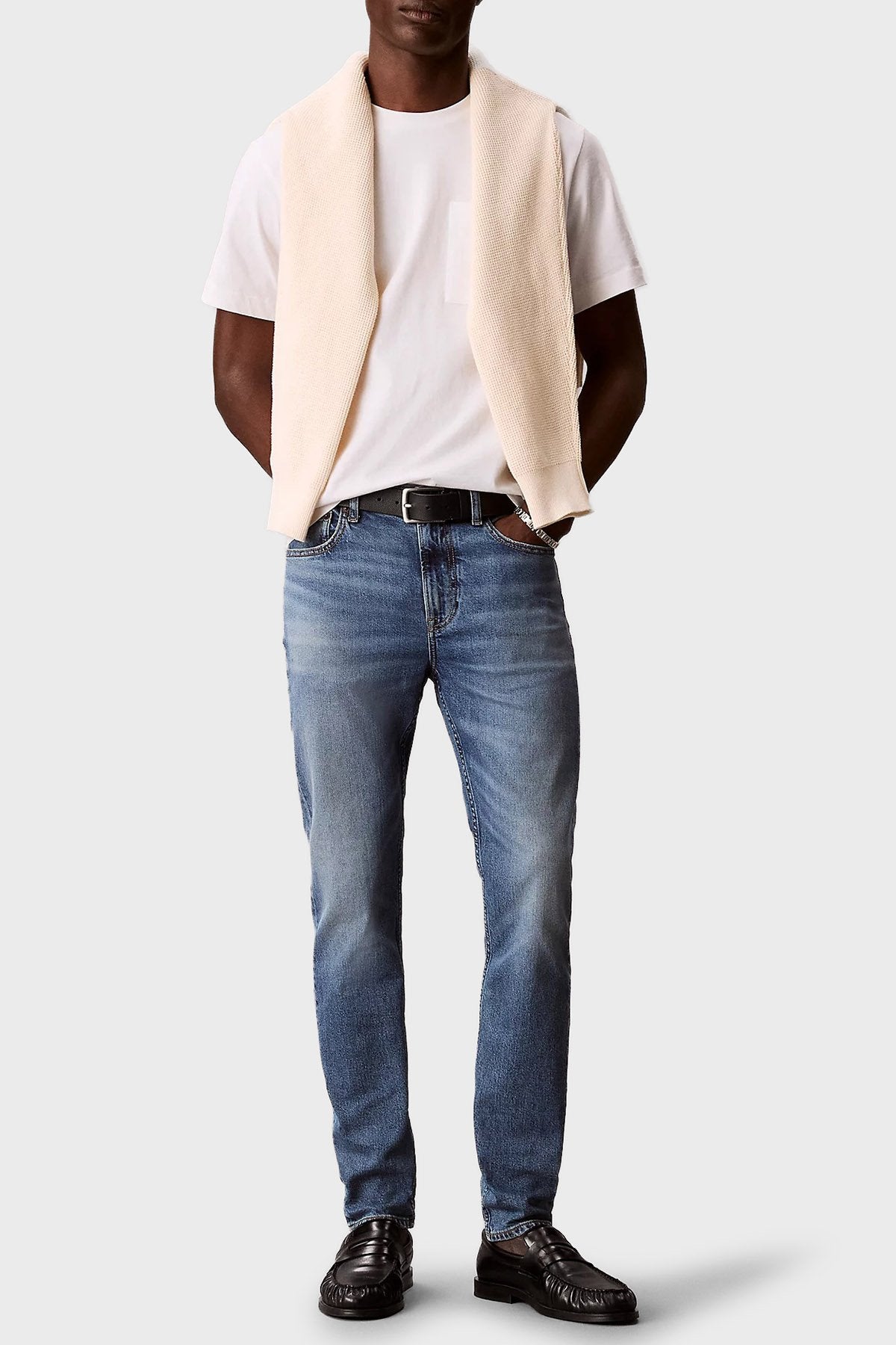 Calvin Klein svijetloplave muške uske farmerke