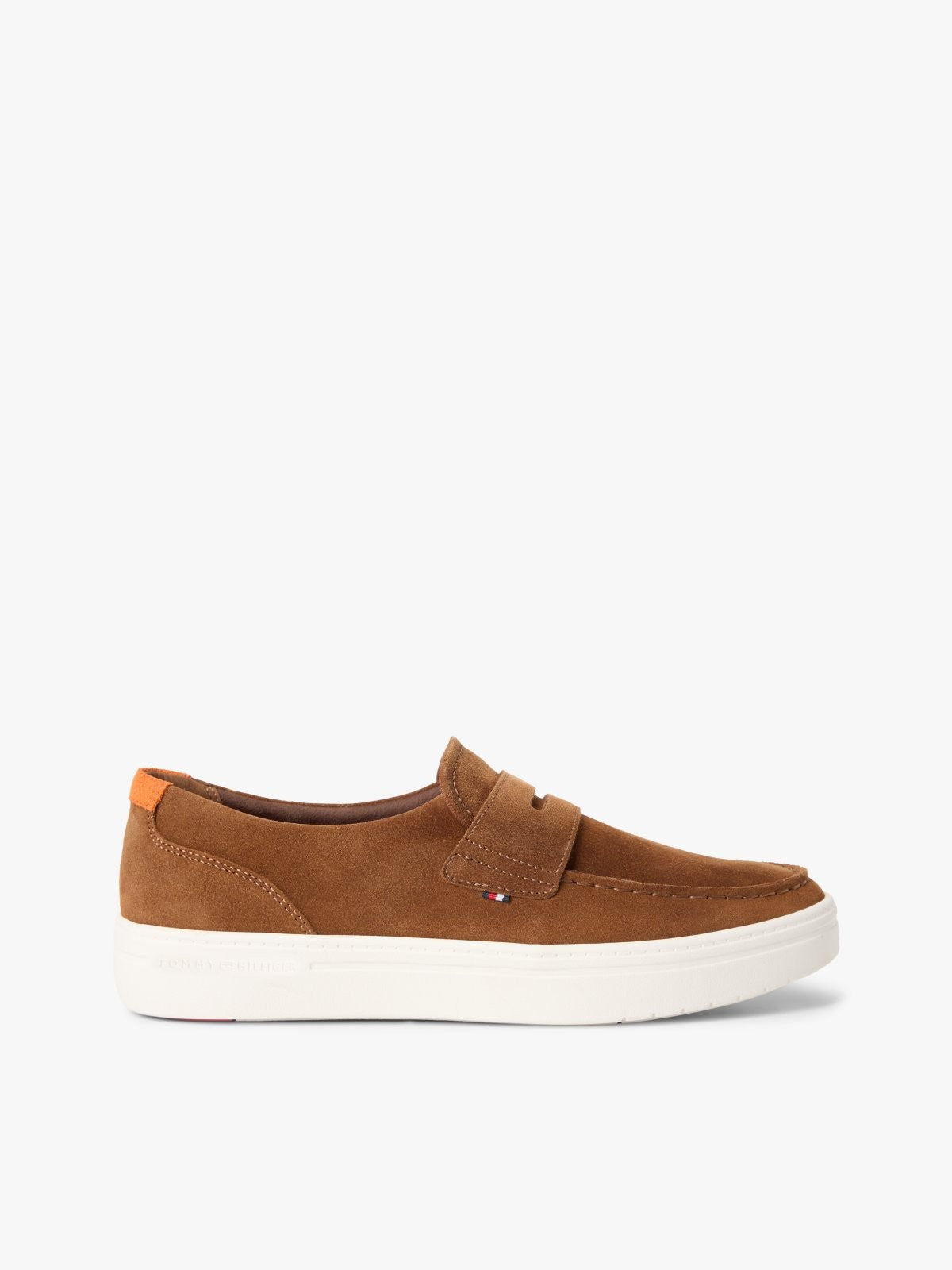Tommy Hilfiger smeđe muške mokasine od velura