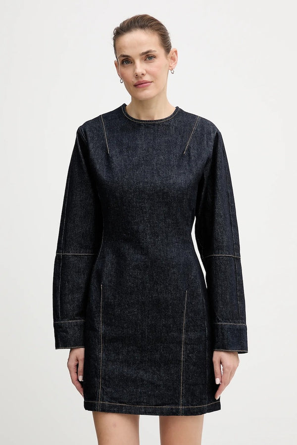Calvin Klein tamnoplava ženska jeans haljina