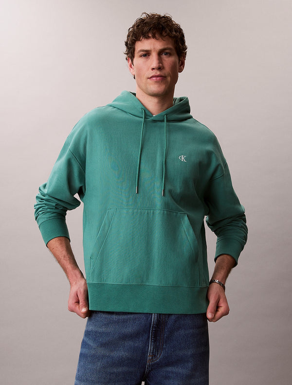 Calvin Klein zelena muška dukserica s kapuljačom