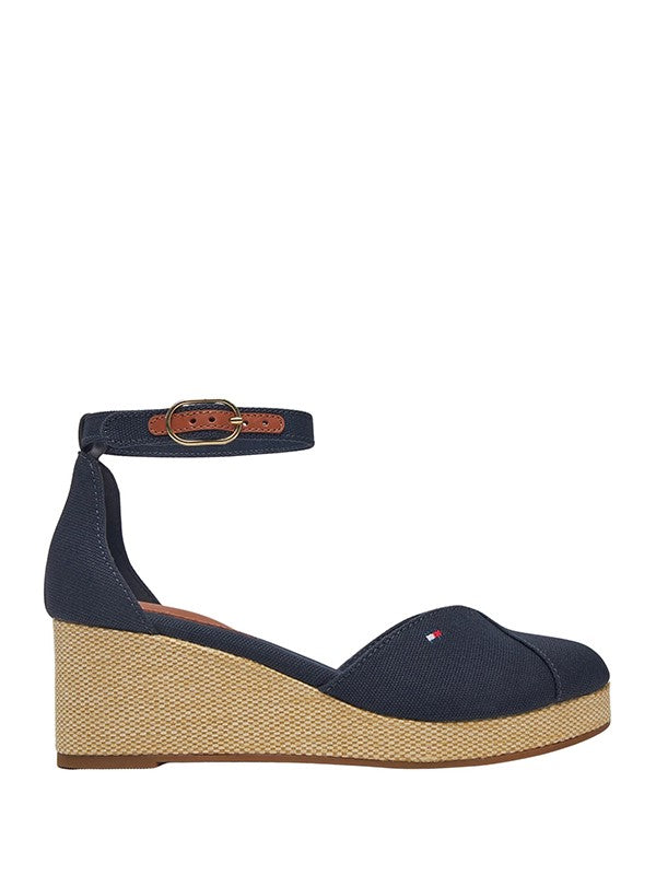 Tommy Hilfiger tamnoplave ženske sandale na punoj peti