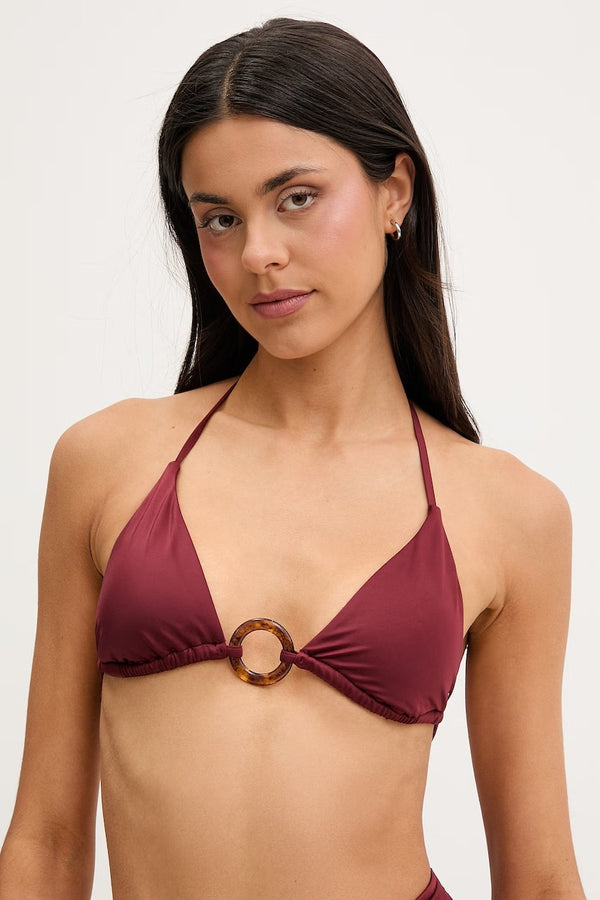 Tommy Hilfiger bordo ženski bikini top