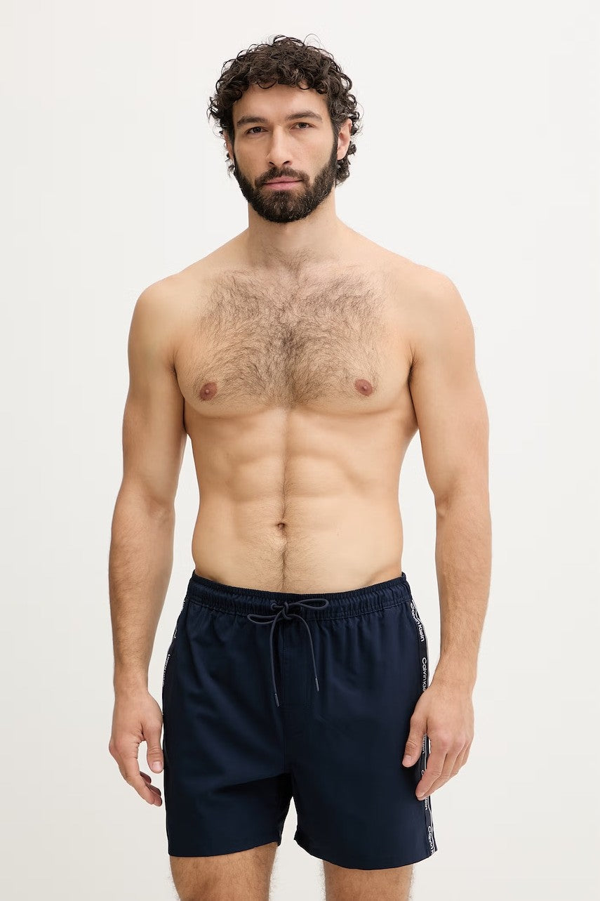 Calvin Klein tamnoplavi muški kupaći šorc s logotipom