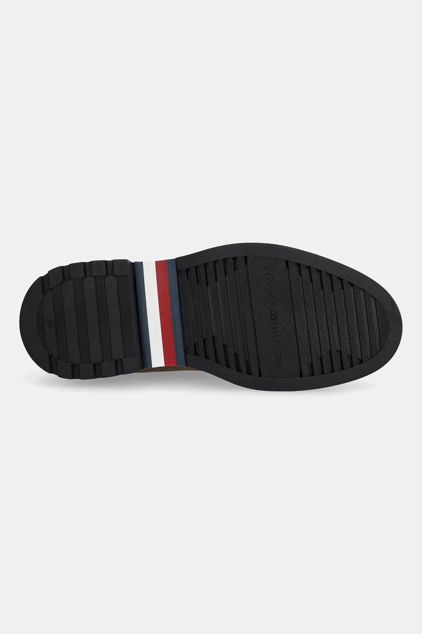 Tommy Hilfiger smeđe muške čizme od brušene kože