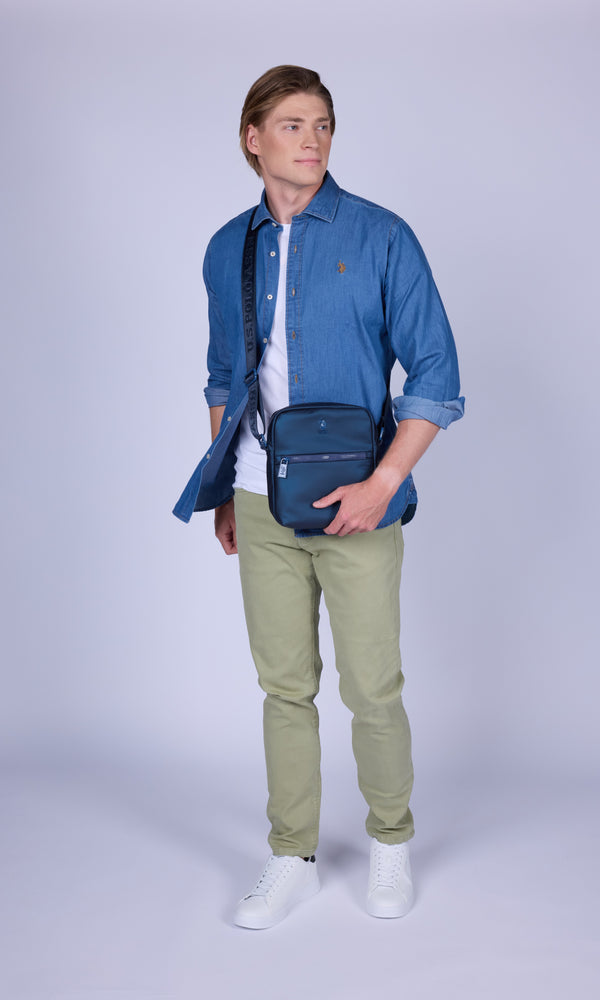 U.S. Polo Assn. plava muška torba