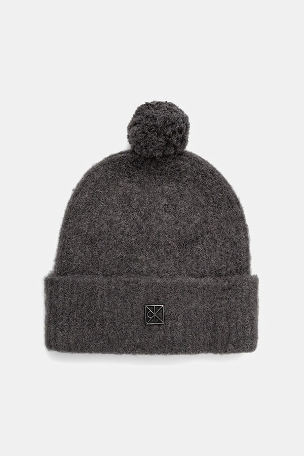 Calvin Klein tamnosiva ženska kapa s pompom