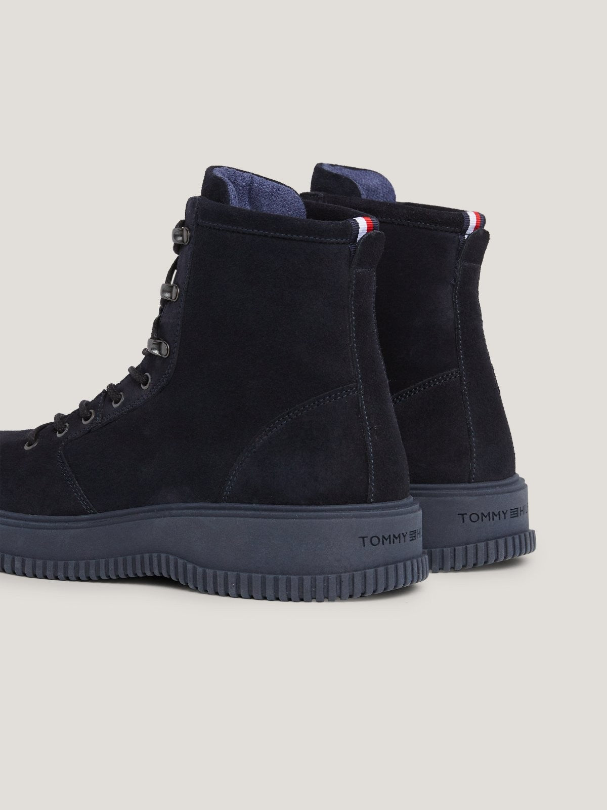 Tommy Hilfiger tamnoplave muške čizme od velura