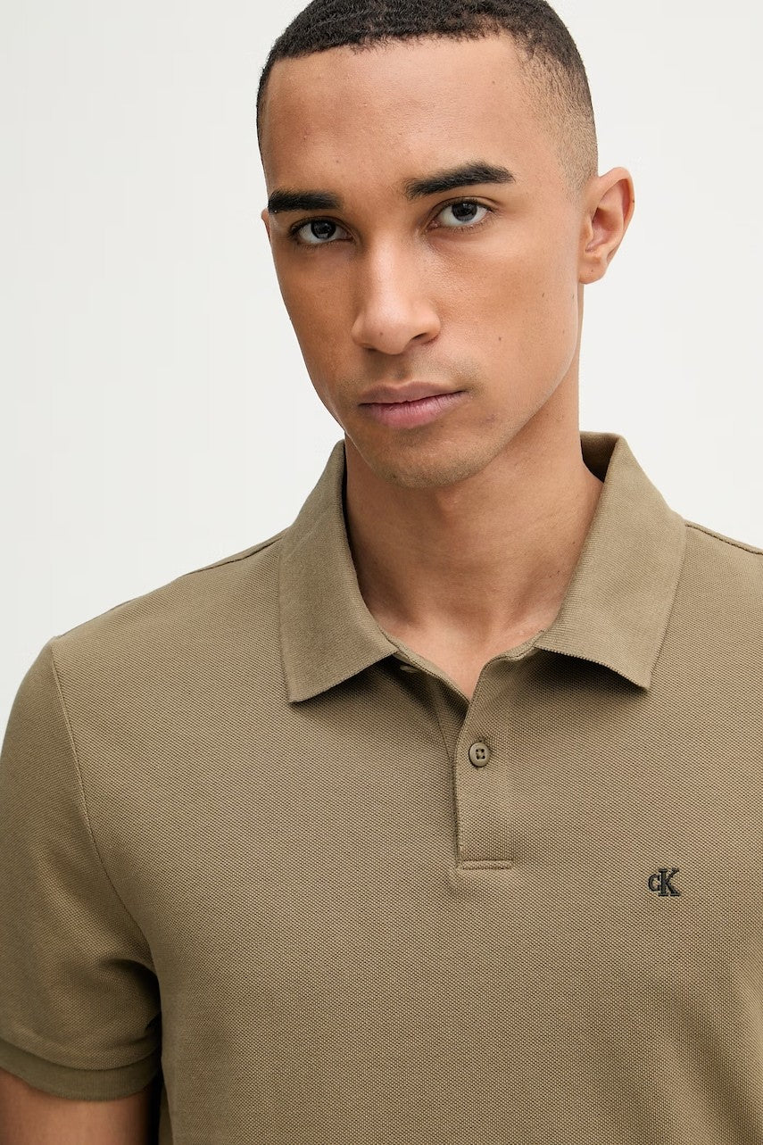 Calvin Klein kaki muška polo majica kratkih rukava