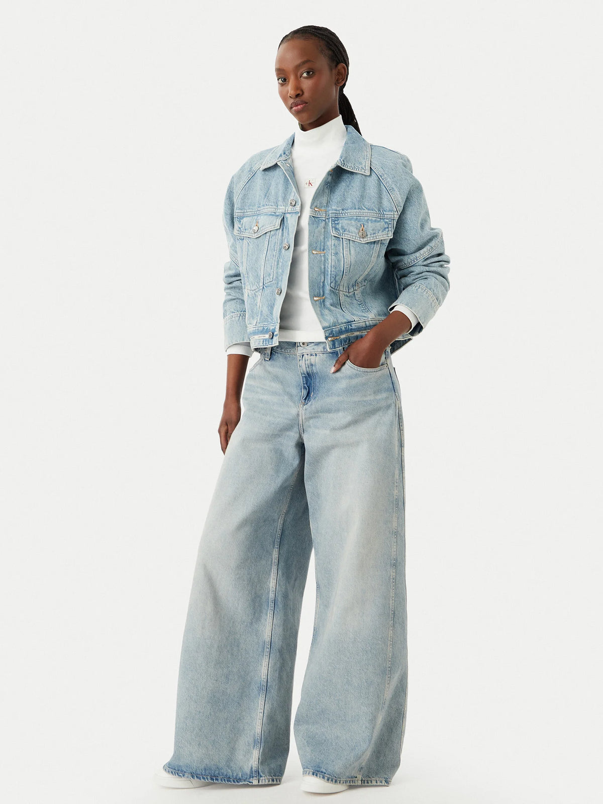 Calvin Klein svijetloplava ženska teksas jakna