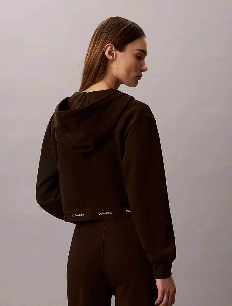 Calvin Klein smeđa ženska dukserica s kapuljačom