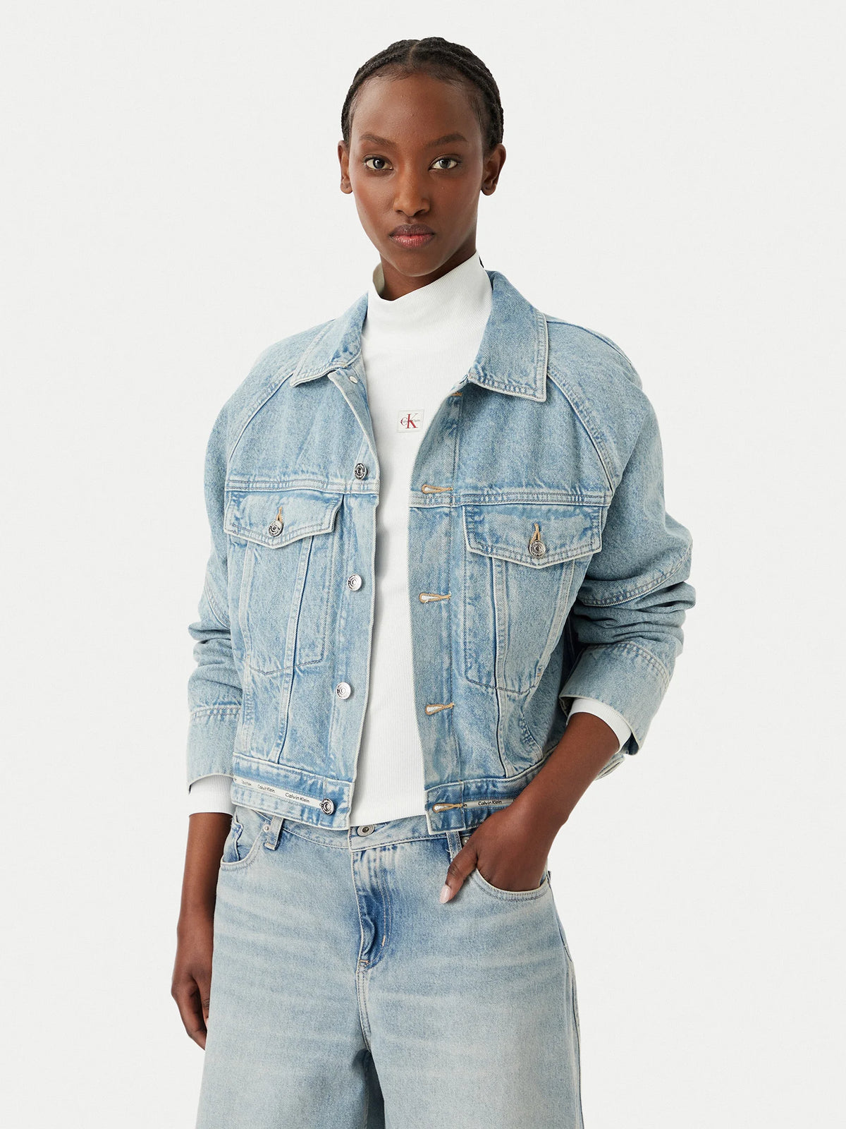 Calvin Klein svijetloplava ženska teksas jakna