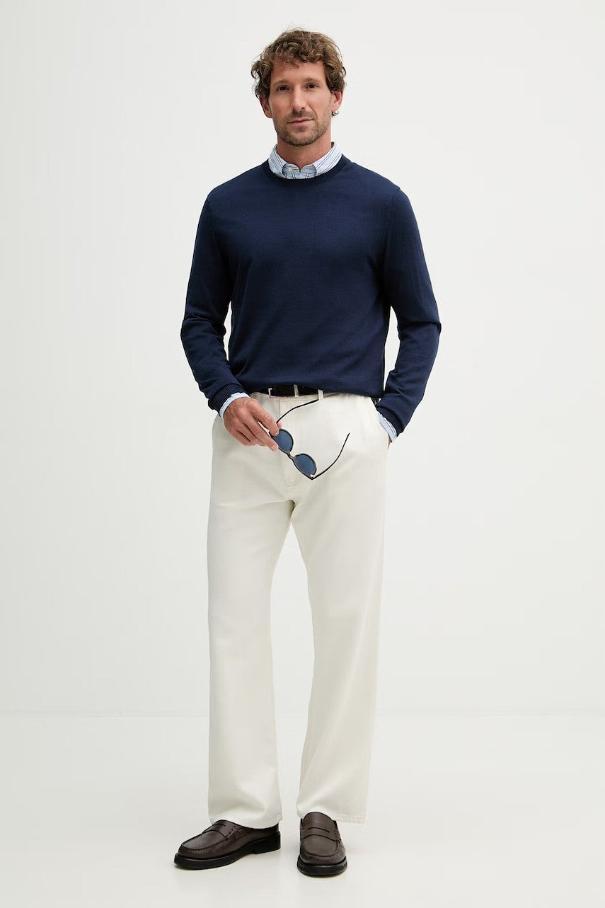 Tommy Hilfiger tamnoplavi muški džemper klasičnog kroja