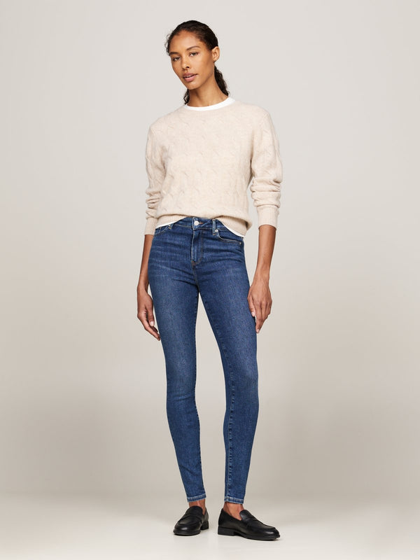 Tommy Hilfiger tamnoplave ženske uske farmerke